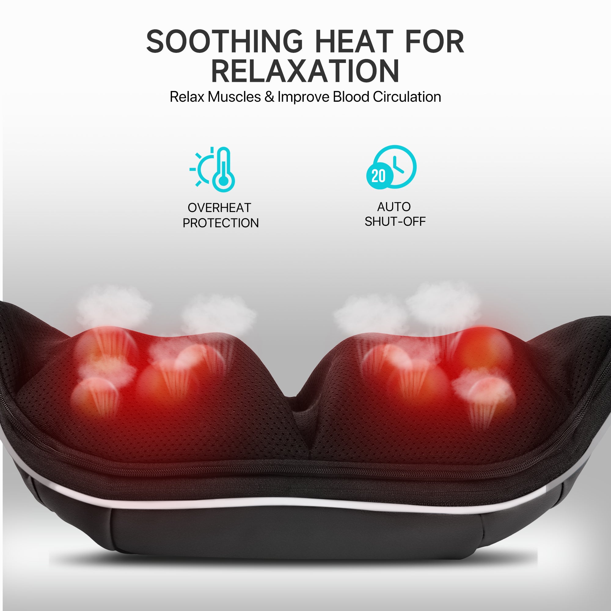 ALLJOY U-Shape Shiatsu Back Neck and Shoulder Massager with Heat/ UG1 ...